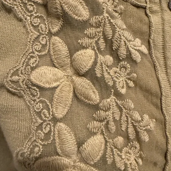 Embroidered Green Sweater - Picture 3 of 4
